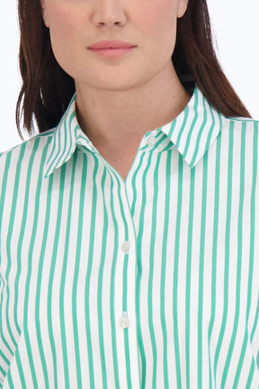 Sandra Plus Stretch No Iron Stripe Shirt