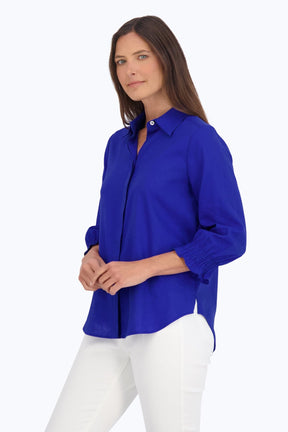 Olivia Easy Care Solid Linen Shirt