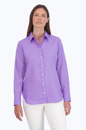 Meghan Easy Care Solid Linen Shirt