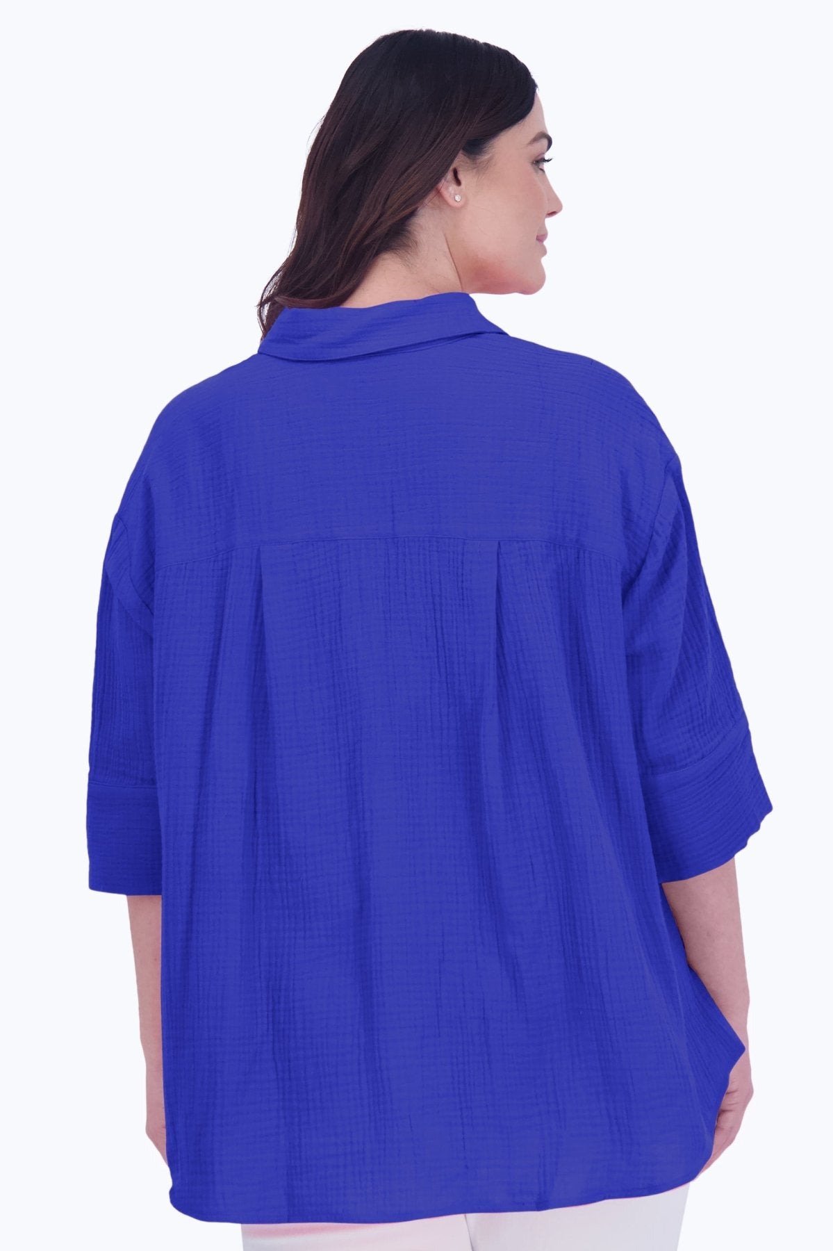 Joanna Plus Cotton Gauze Tunic