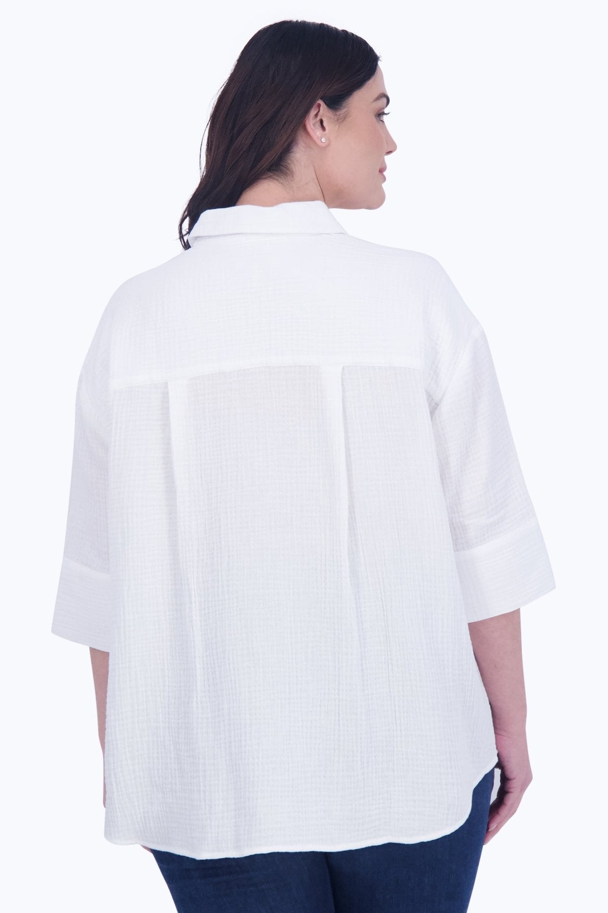 Joanna Plus Cotton Gauze Tunic