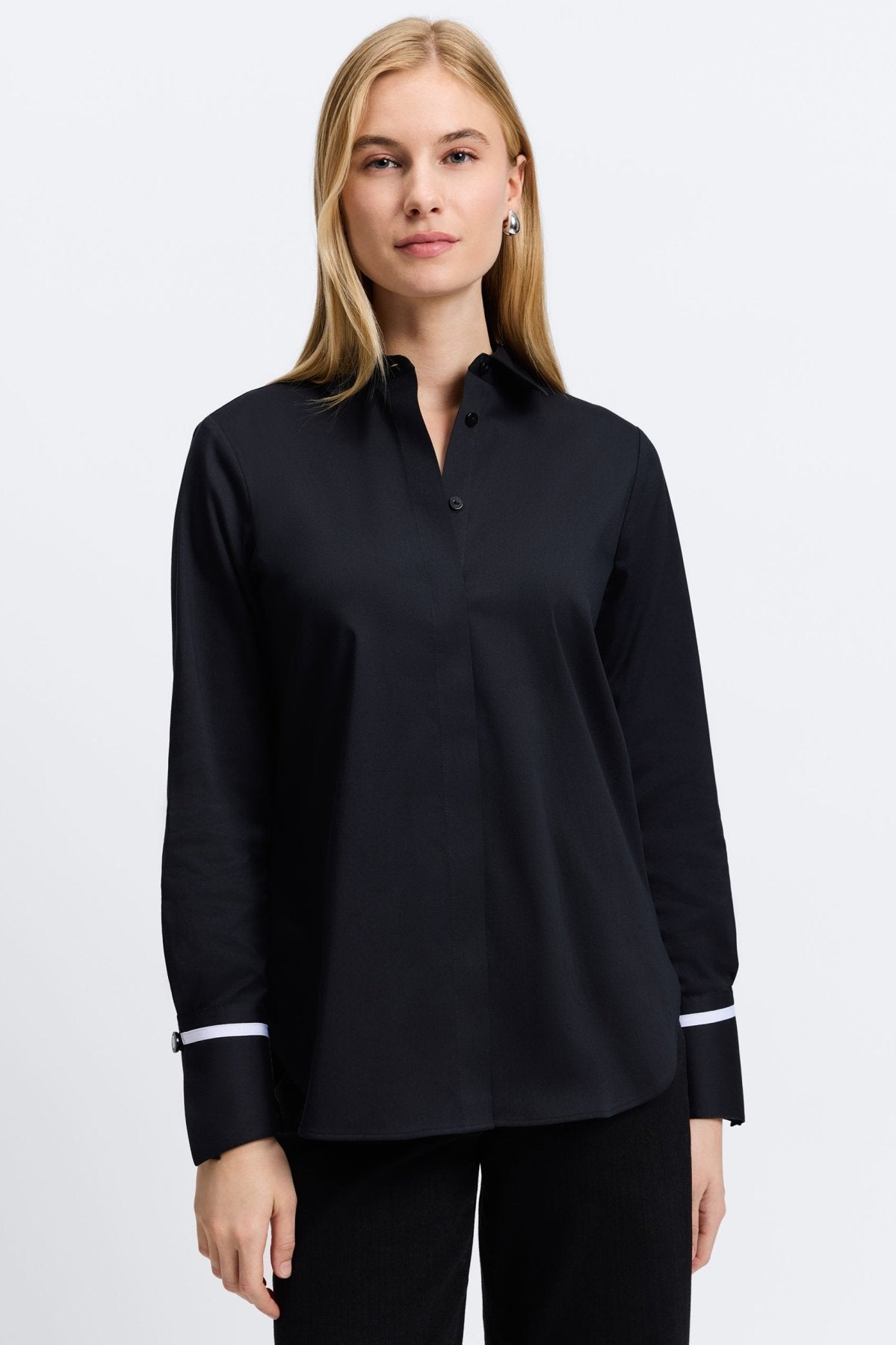 Iris Stretch Matte Sateen No Iron Shirt