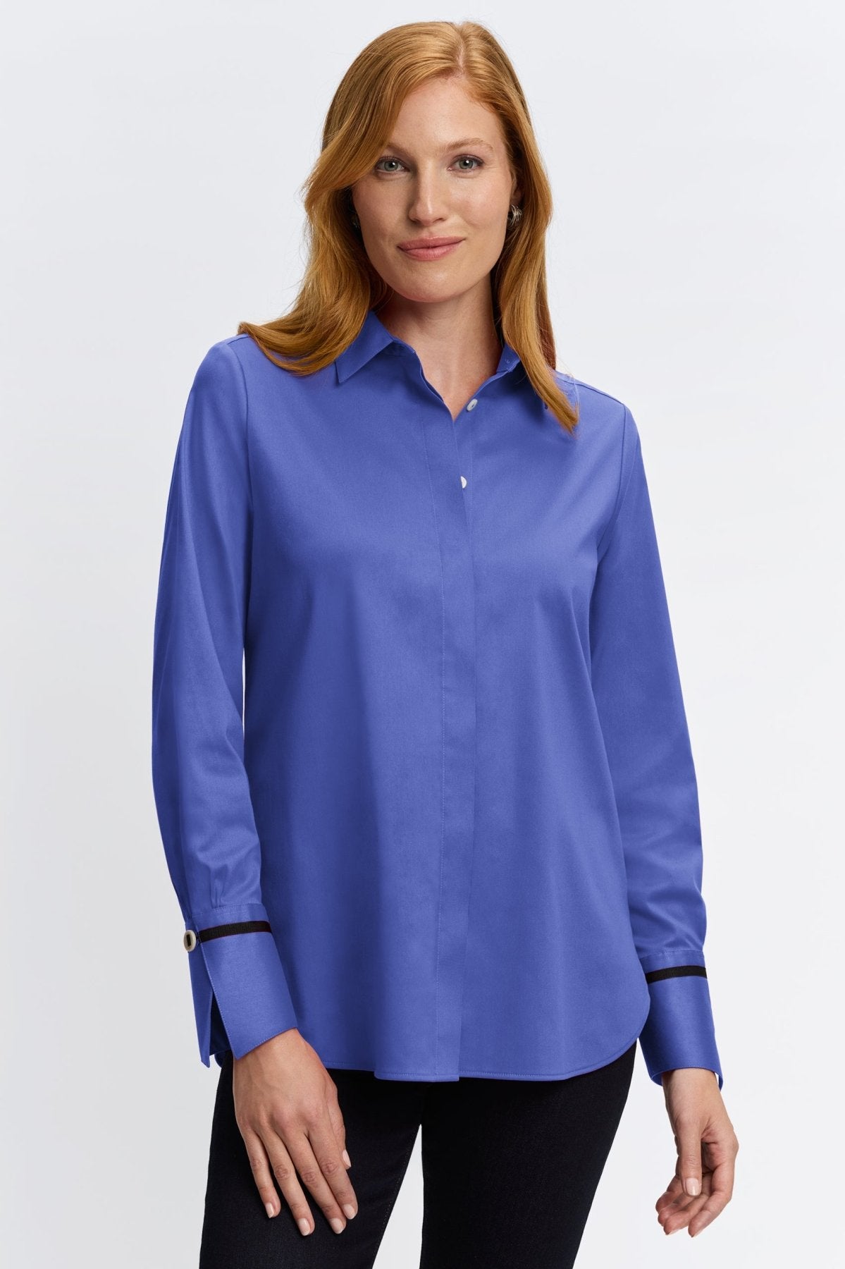 Iris Stretch Matte Sateen No Iron Shirt