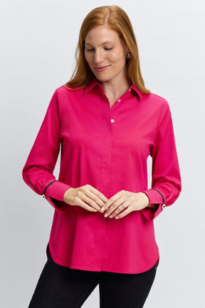 Iris Stretch Matte Sateen No Iron Shirt