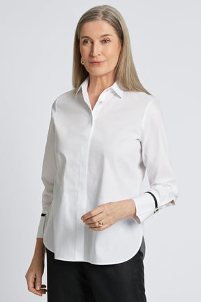 Iris Stretch Matte Sateen No Iron Shirt