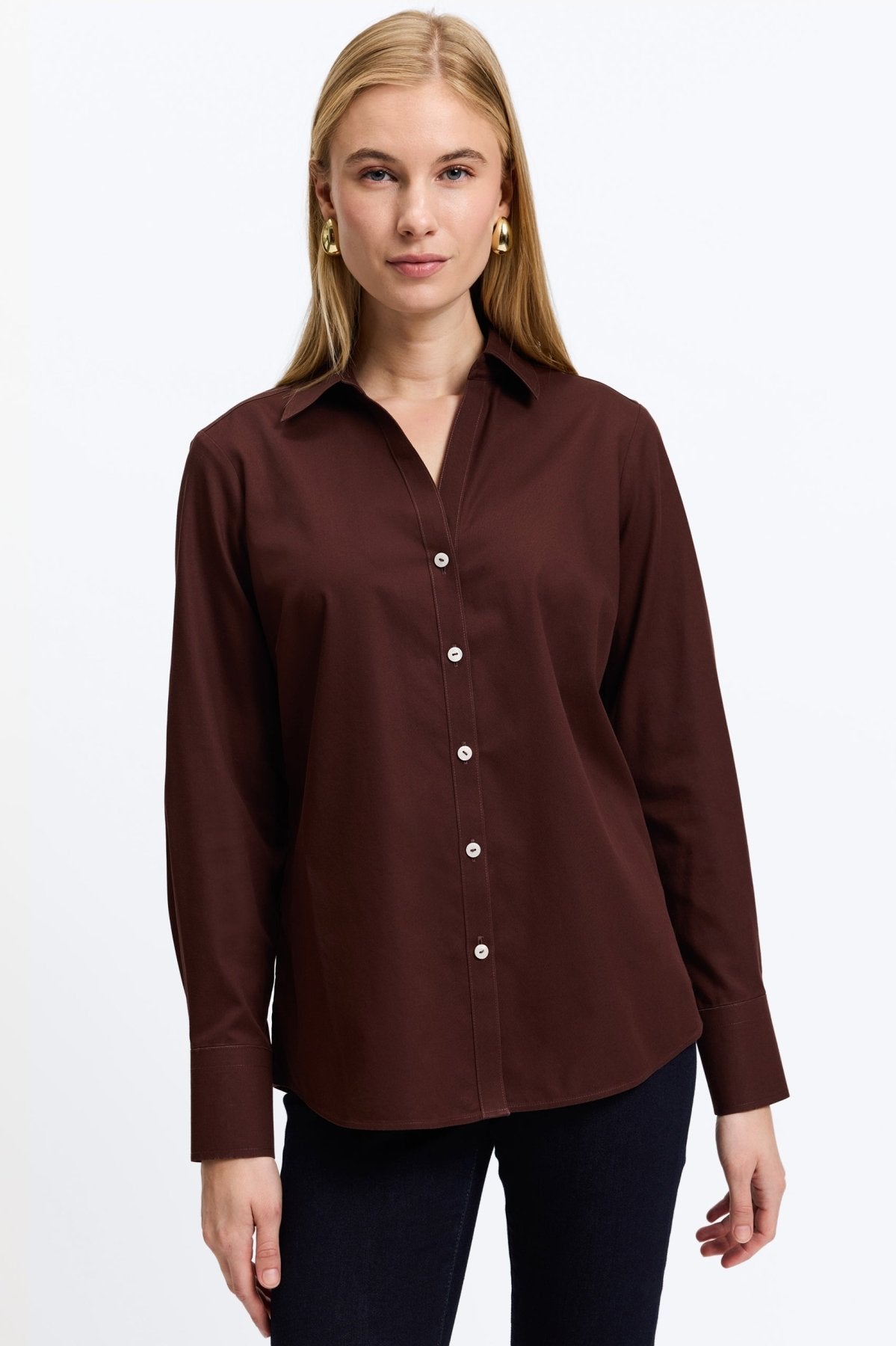 Women s No Iron Shirts Wrinkle Free Clothing Foxcroft