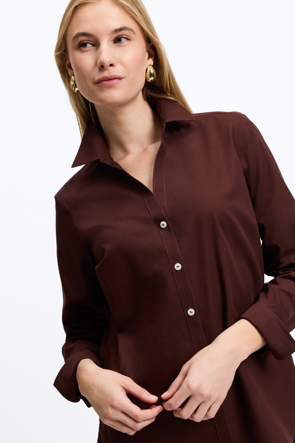 Mary Essential Pinpoint No Iron Shirt