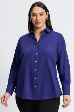 Mary Plus Essential Pinpoint No Iron Shirt