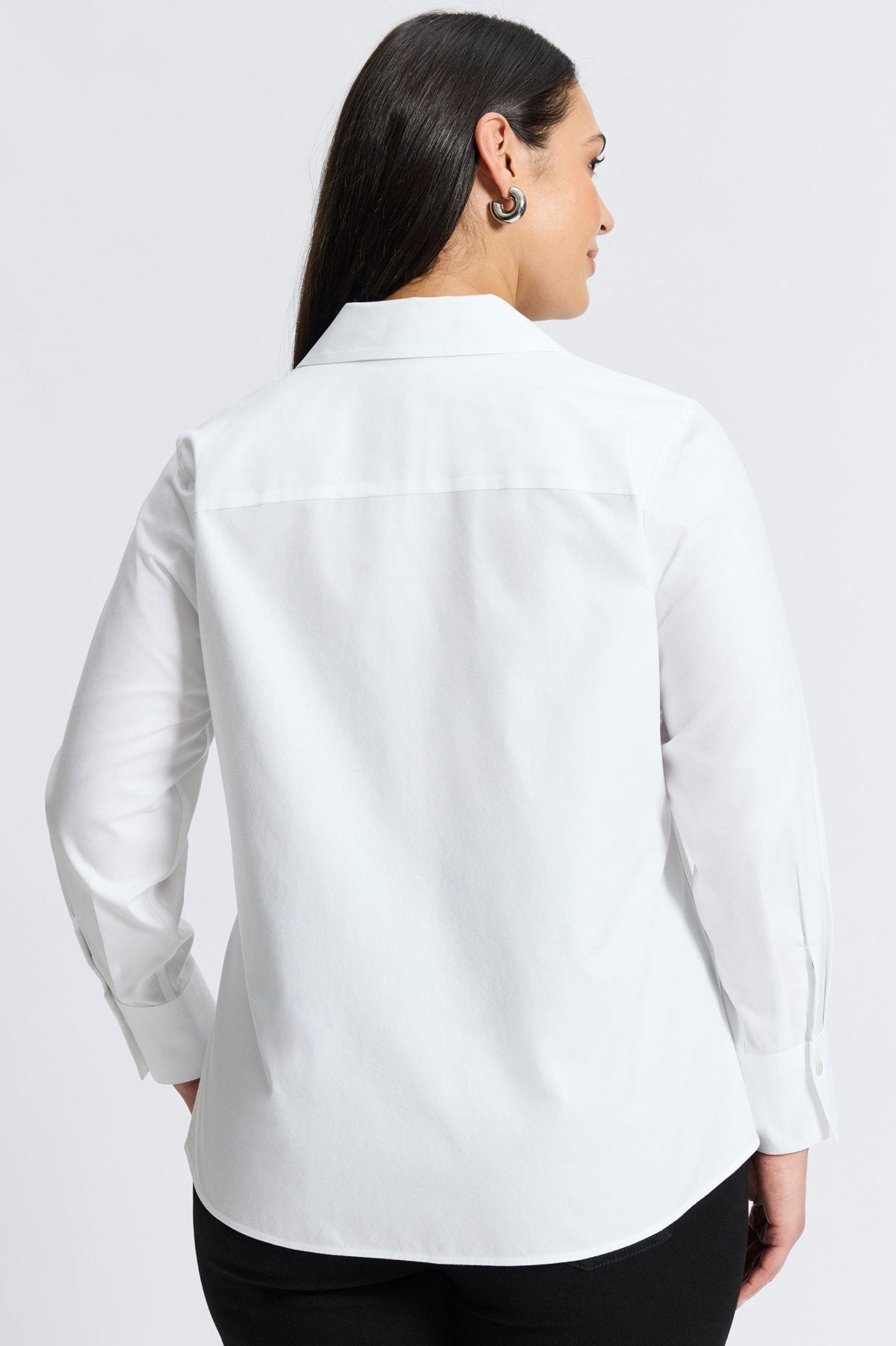 Mary Plus Essential Pinpoint No Iron Shirt