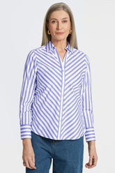 Mary Essential Stretch No Iron Stripe Shirt