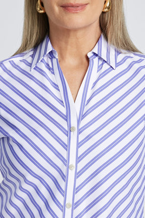 Mary Essential Stretch No Iron Stripe Shirt