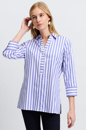 Pamela Essential Stretch No Iron Stripe Shirt