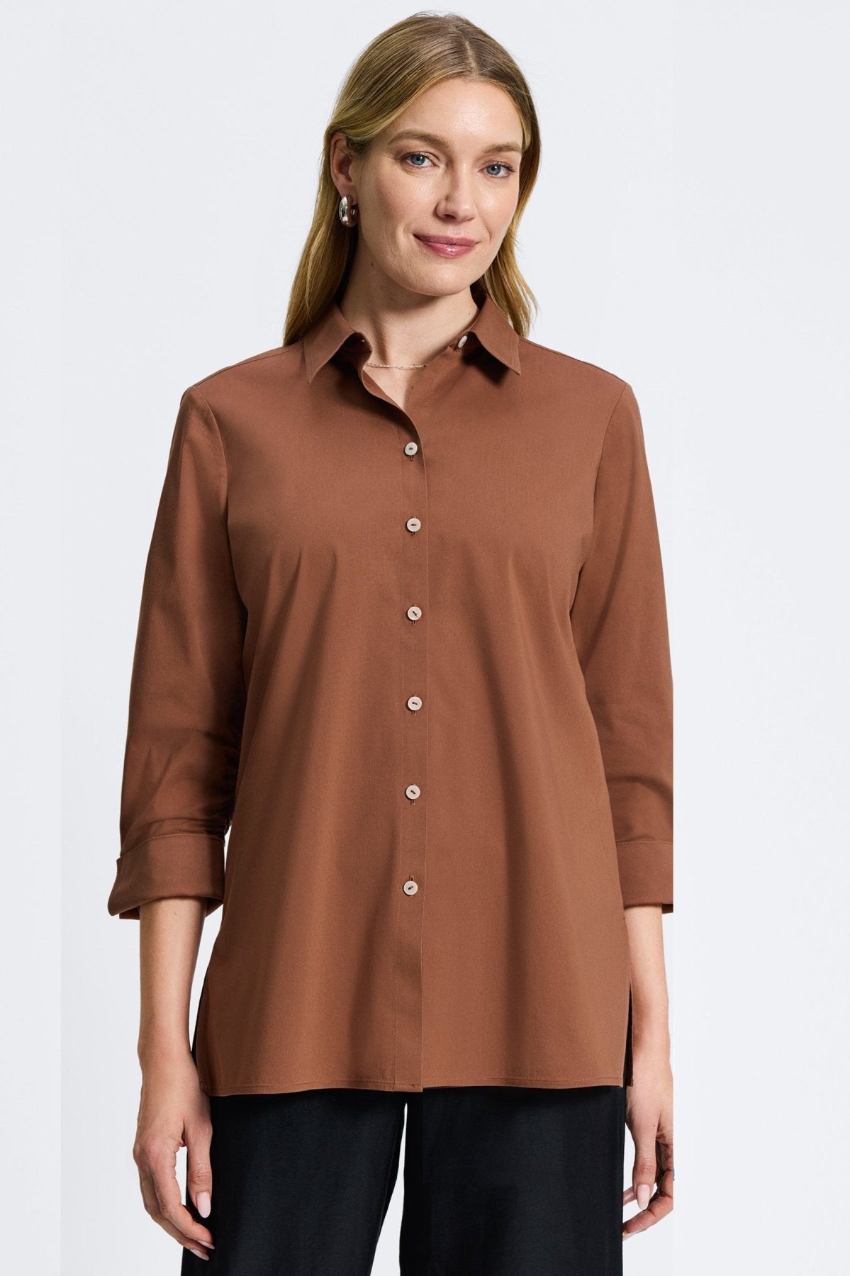 Evelyn Essential Stretch No Iron Shirt