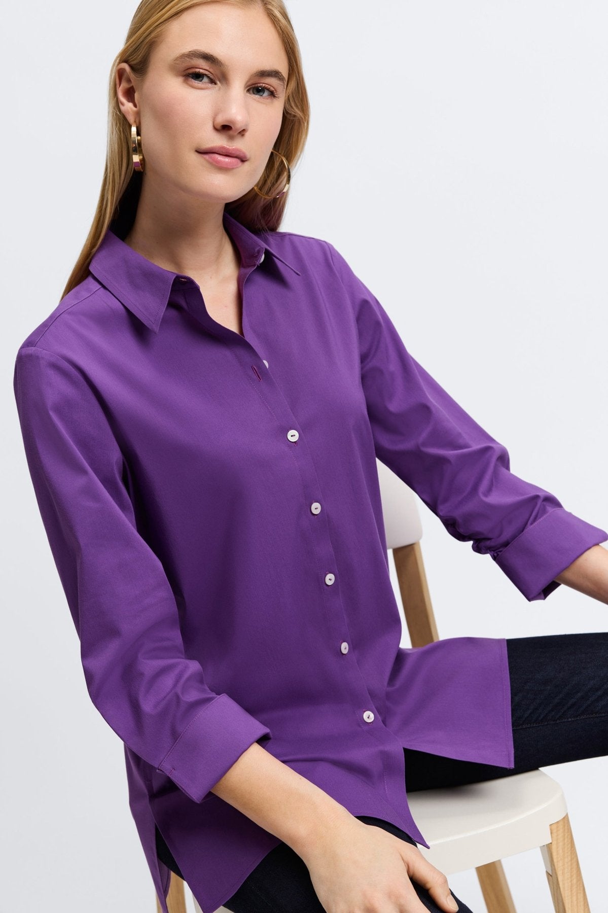 Evelyn Essential Stretch No Iron Shirt