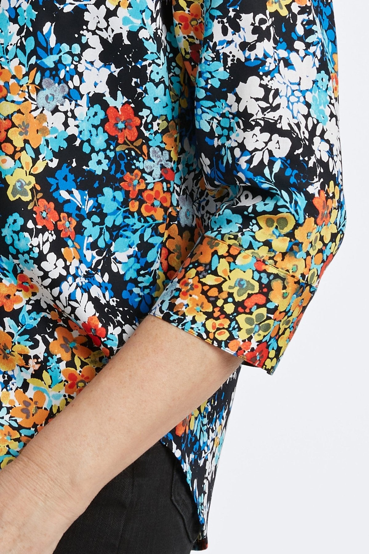 Margie No Iron Floral Clusters Shirt