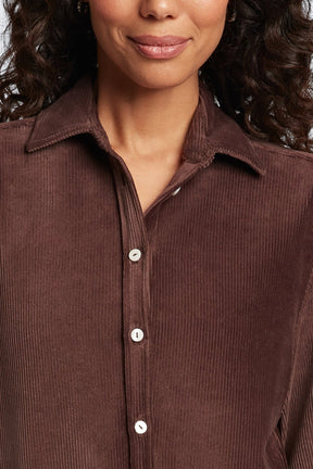 Maddy Long Sleeve Plush Cord Shirt