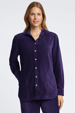 Maddy Long Sleeve Plush Cord Shirt