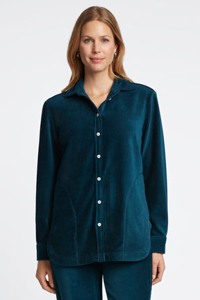 Maddy Long Sleeve Plush Cord Shirt