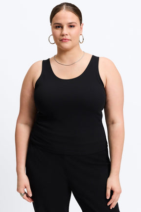 Georgia Plus Knit Crepe Tank