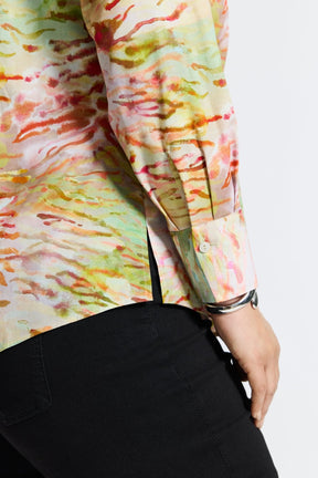 Mary Plus Watercolor Zebra Long Sleeve Shirt