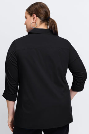 Evelyn Plus Essential Stretch No Iron Shirt