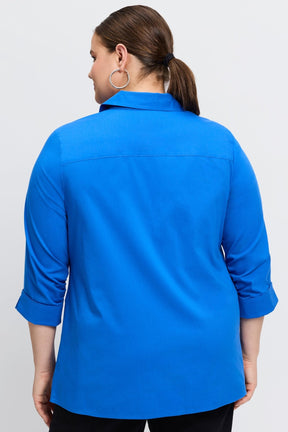 Evelyn Plus Essential Stretch No Iron Shirt