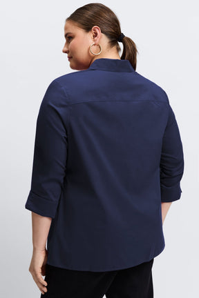 Evelyn Plus Essential Stretch No Iron Shirt