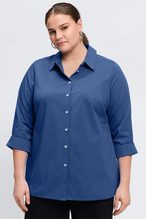 Evelyn Plus Essential Stretch No Iron Shirt