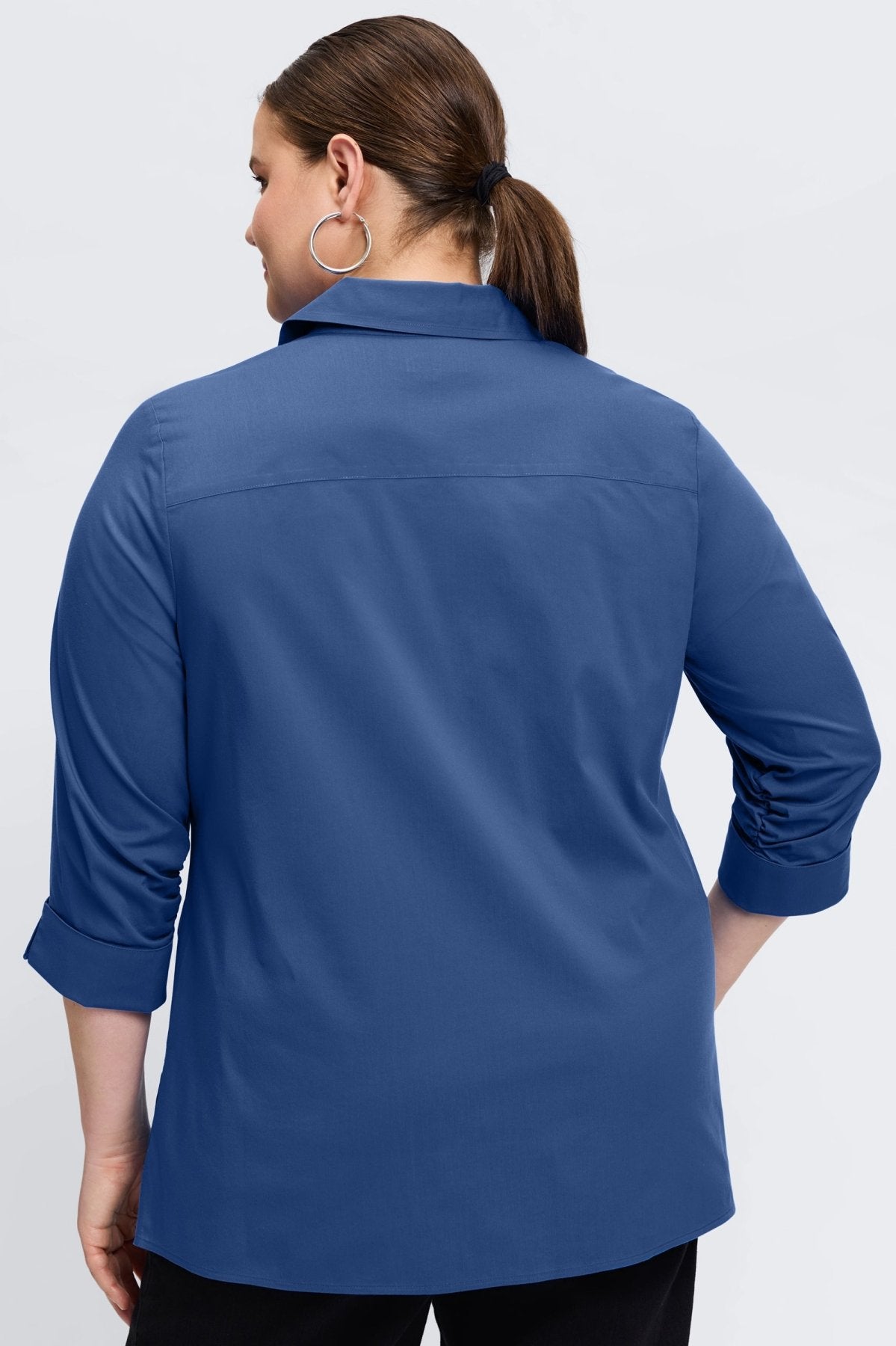 Evelyn Plus Essential Stretch No Iron Shirt