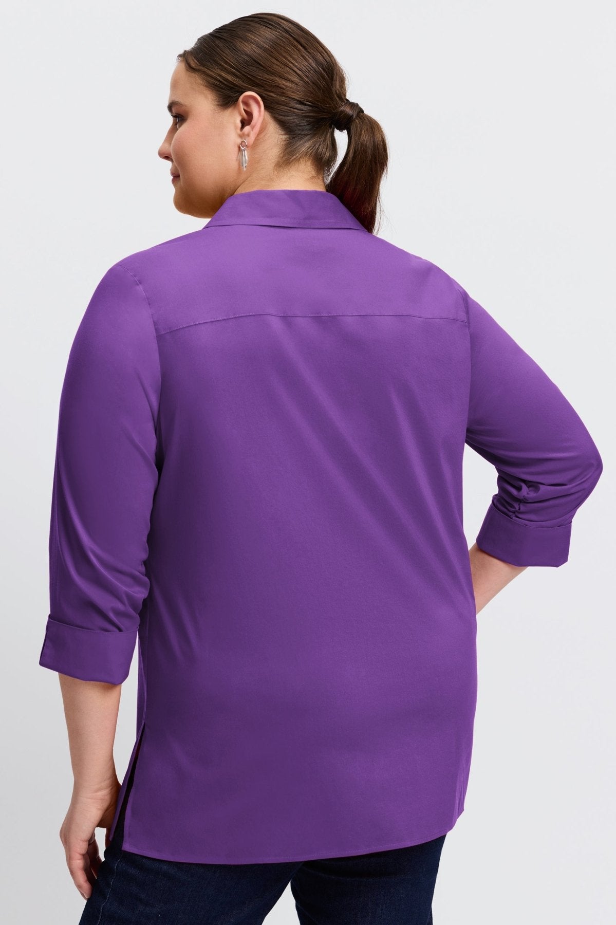 Evelyn Plus Essential Stretch No Iron Shirt