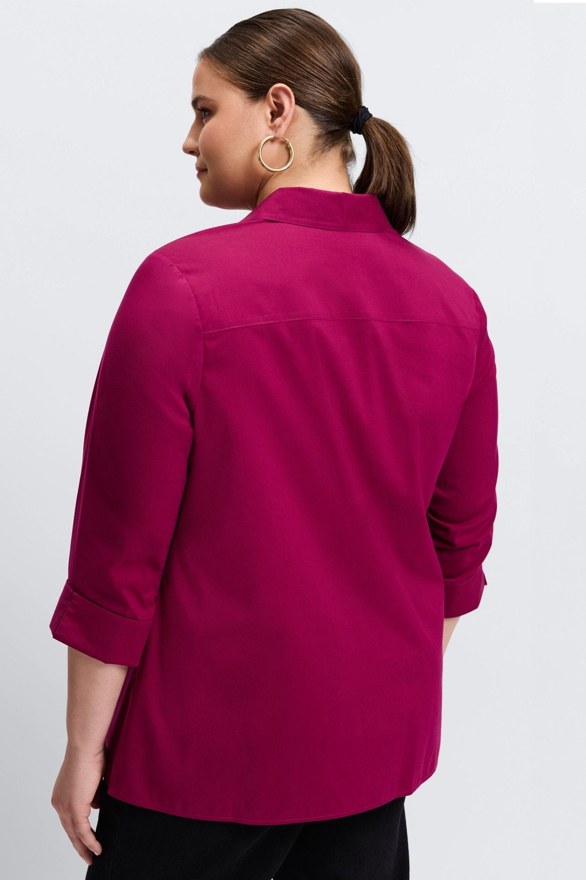 Evelyn Plus Essential Stretch No Iron Shirt