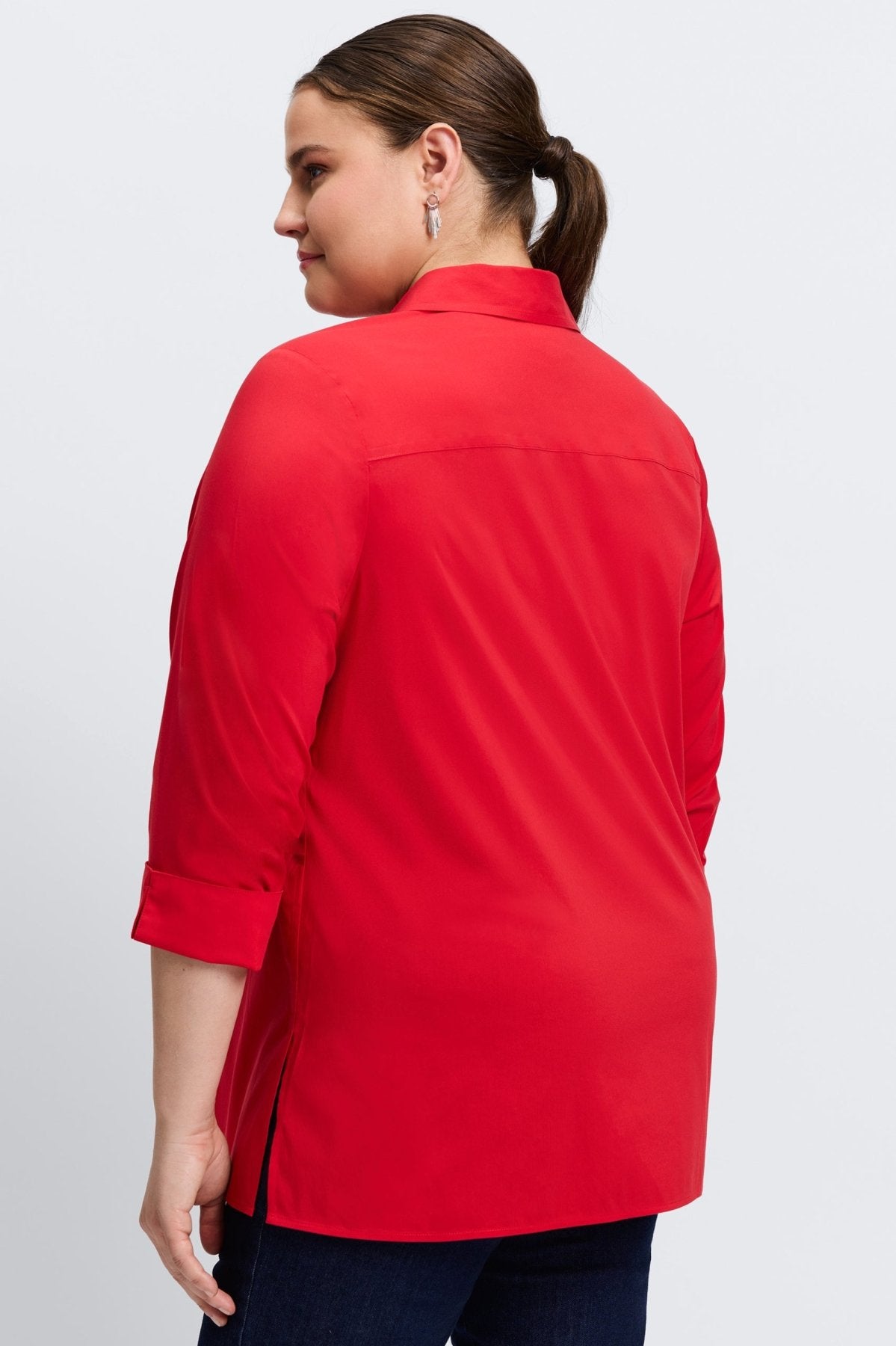 Evelyn Plus Essential Stretch No Iron Shirt