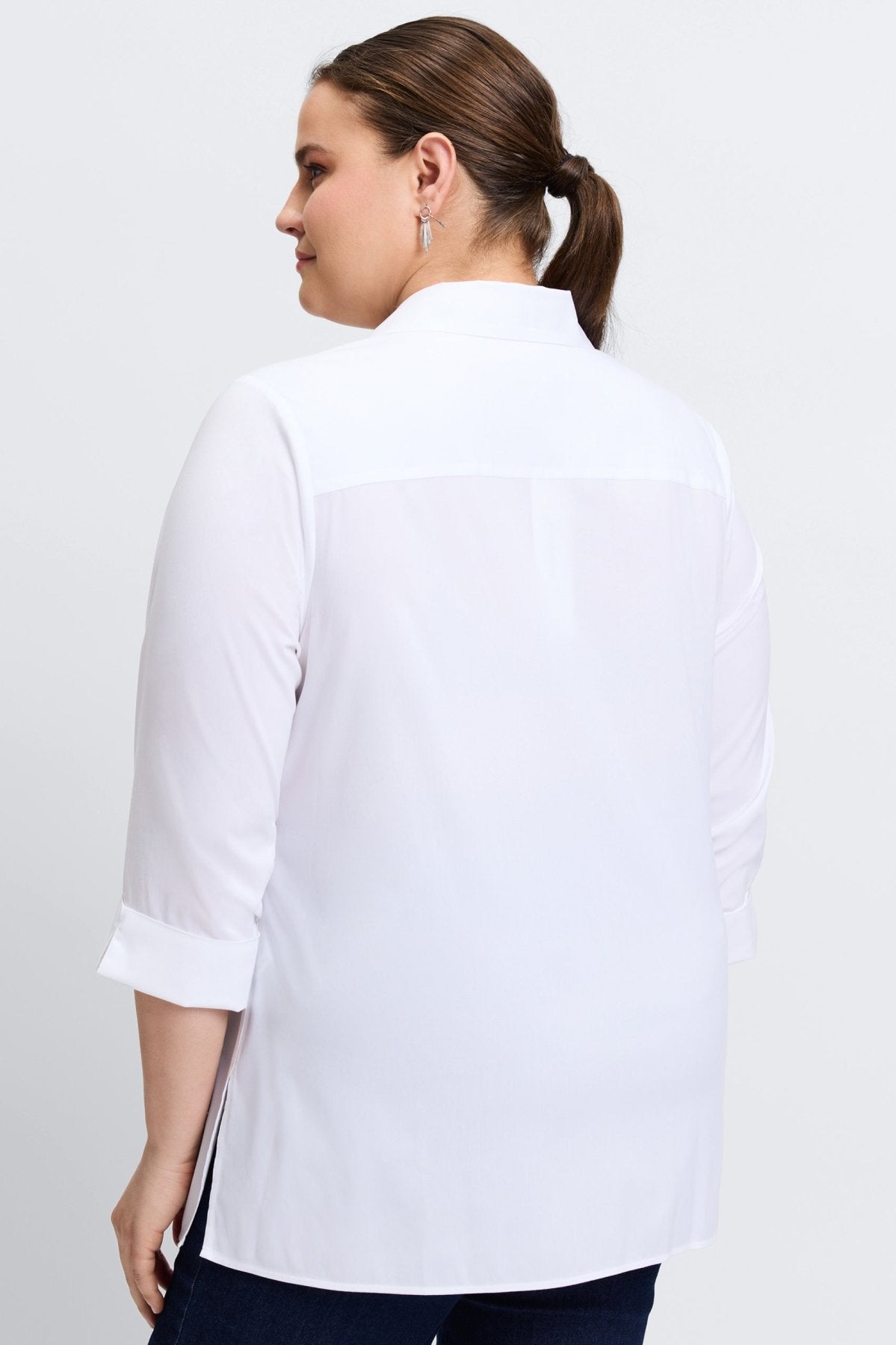 Evelyn Plus Essential Stretch No Iron Shirt