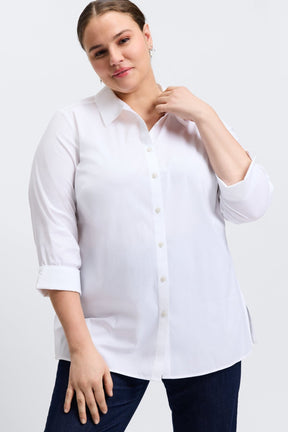 Evelyn Plus Essential Stretch No Iron Shirt