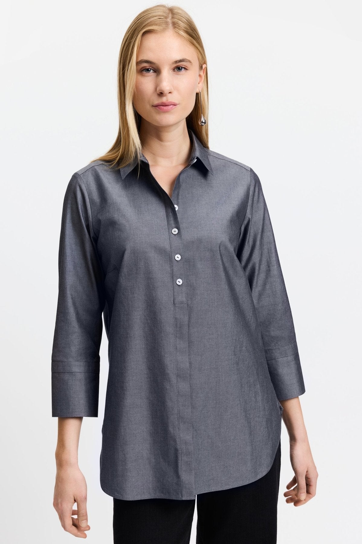 Madison Essential Pinpoint No Iron Tunic