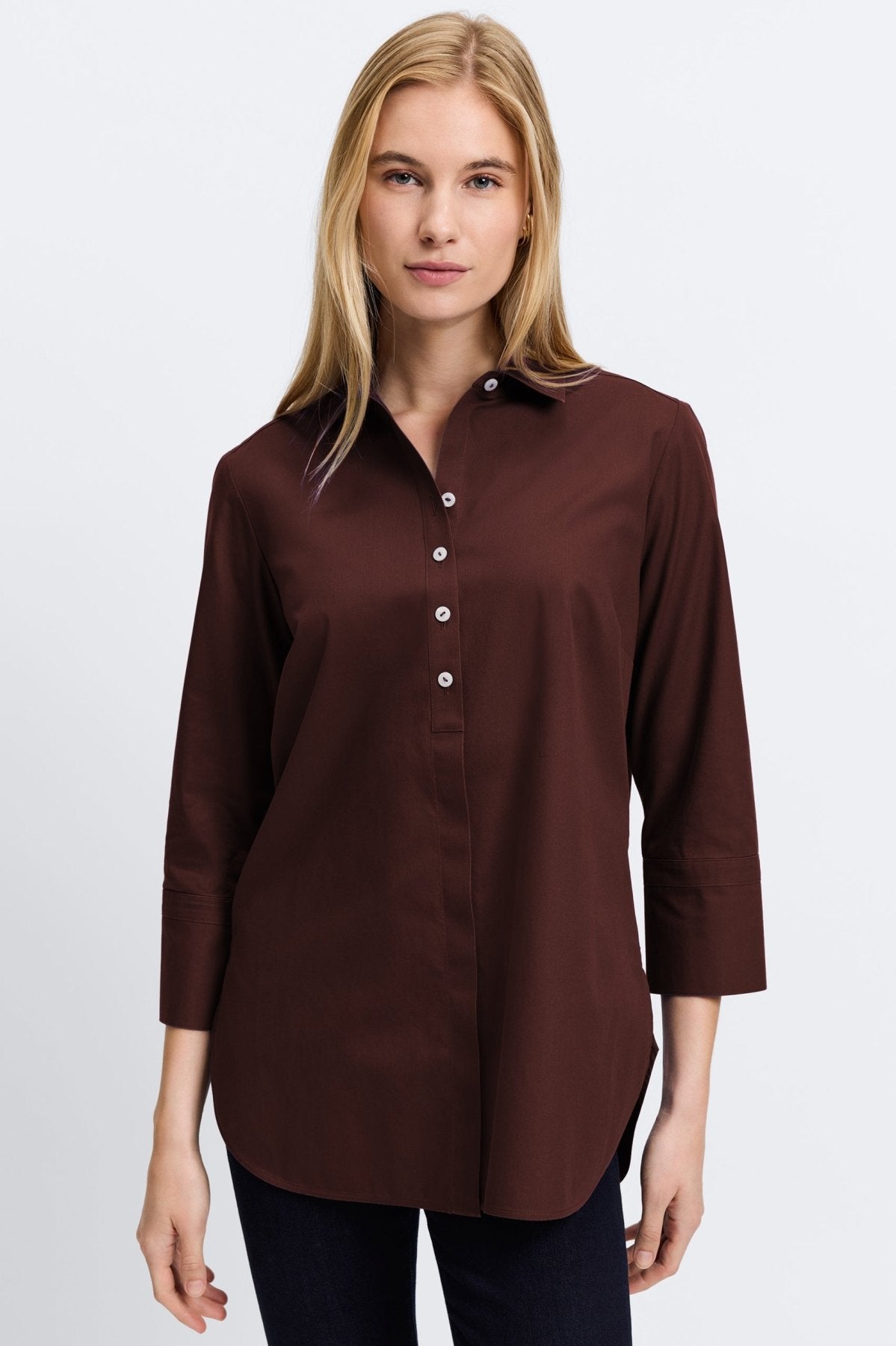 Madison Essential Pinpoint No Iron Tunic