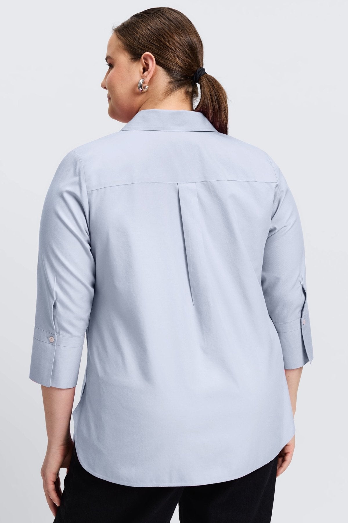 Madison Plus Essential Pinpoint No Iron Tunic