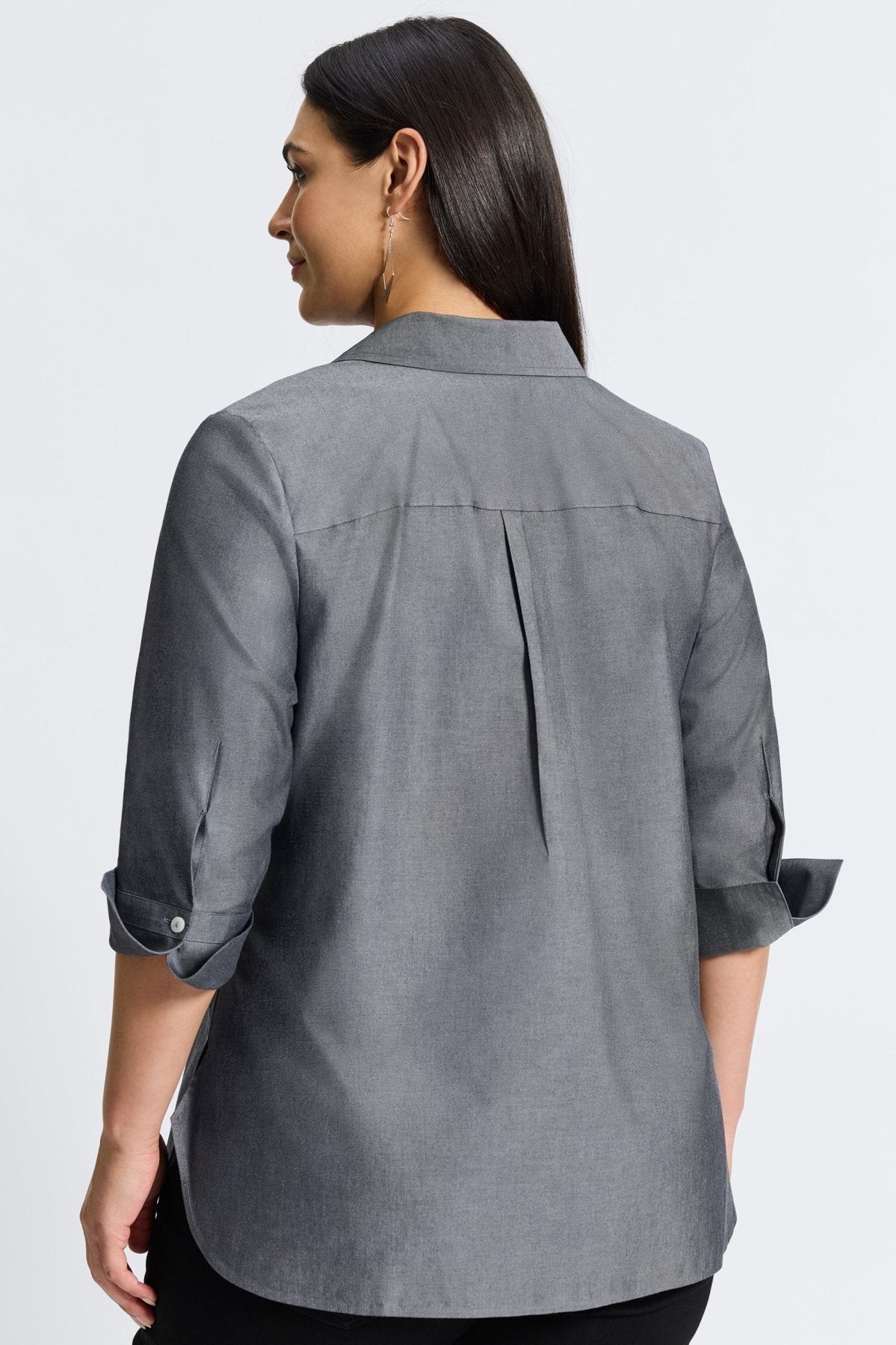 Madison Plus Essential Pinpoint No Iron Tunic