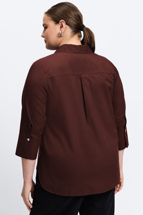 Madison Plus Essential Pinpoint No Iron Tunic