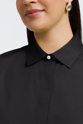 Pearl Plus No Iron Stretch Matte Sateen 3/4 Sleeve Shirt