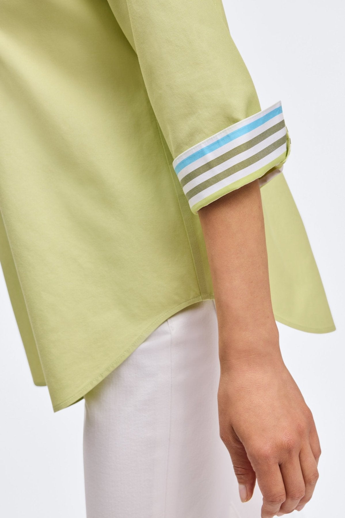 Margie No Iron Pinpoint 3/4 Sleeve Shirt