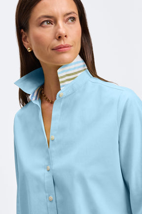 Margie No Iron Pinpoint 3/4 Sleeve Shirt