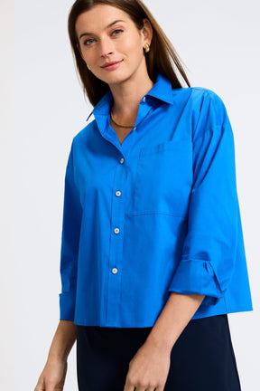 Marina No Iron Stretch Cotton Long Sleeve Shirt