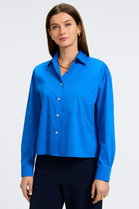 Marina No Iron Stretch Cotton Long Sleeve Shirt