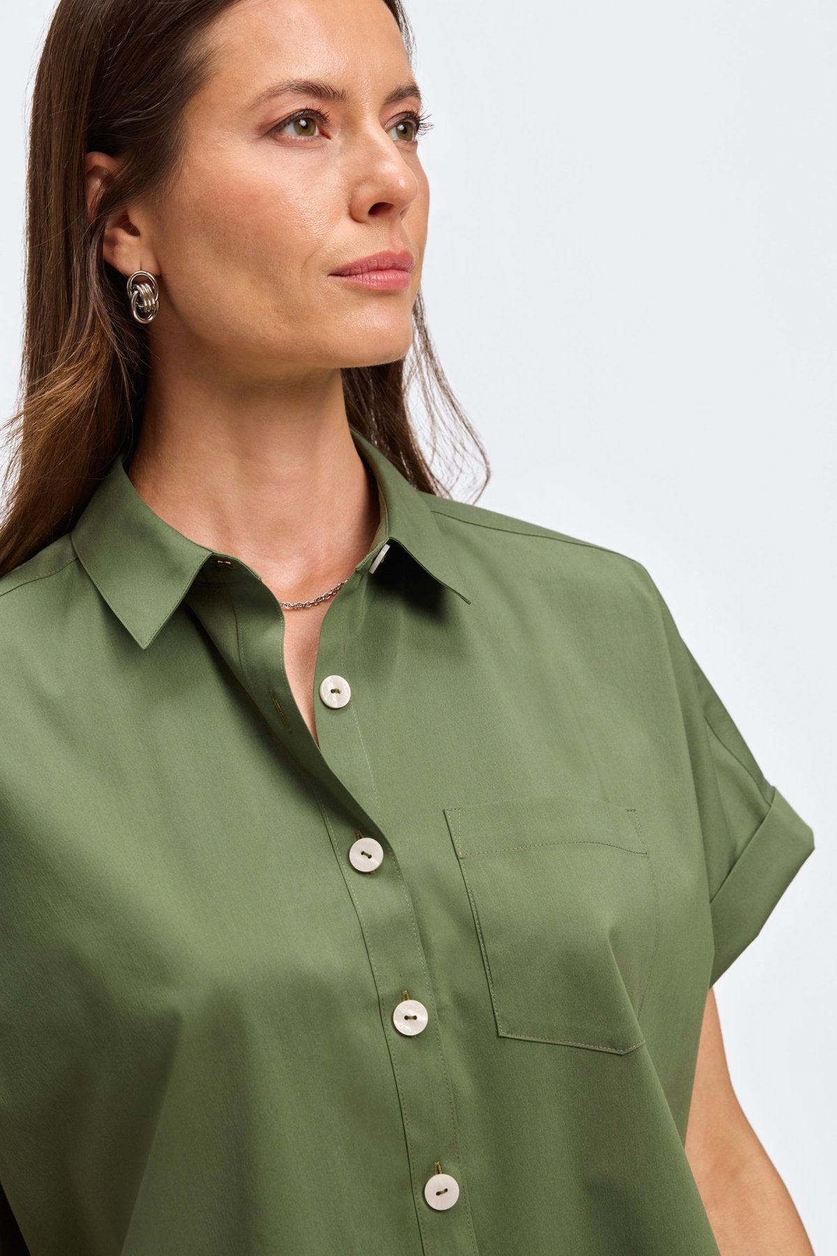 Abigail Stretch No Iron Short Sleeve Shirt