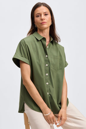 Abigail Stretch No Iron Short Sleeve Shirt