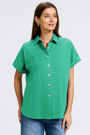 Abigail Stretch No Iron Short Sleeve Shirt