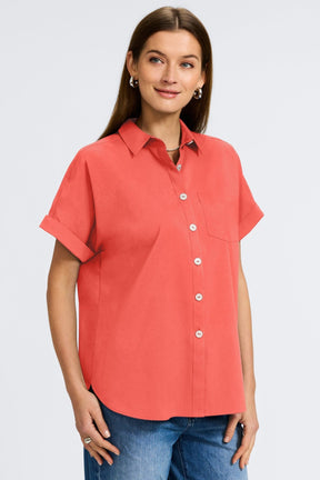 Abigail Stretch No Iron Short Sleeve Shirt