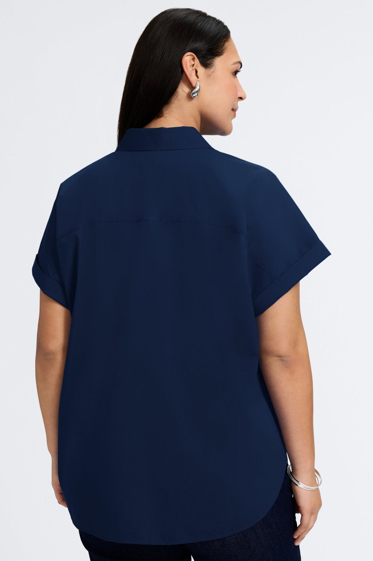 Abigail Plus Stretch No Iron Short Sleeve Shirt