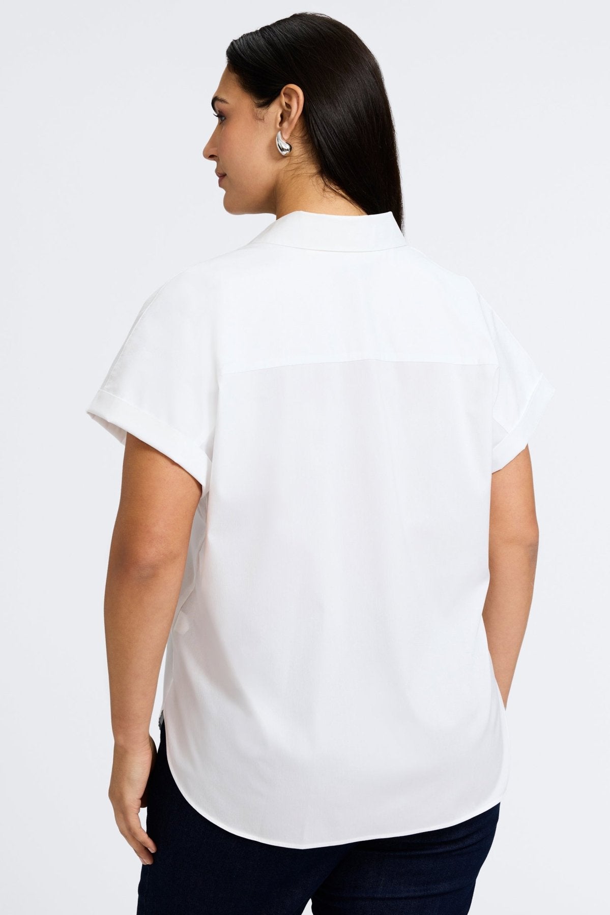 Abigail Plus Stretch No Iron Short Sleeve Shirt